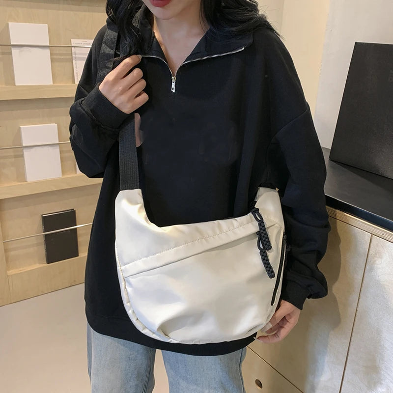 Fashion Mini Nylon Crossbody Tote | Lightweight Street Style Bag Luxegan