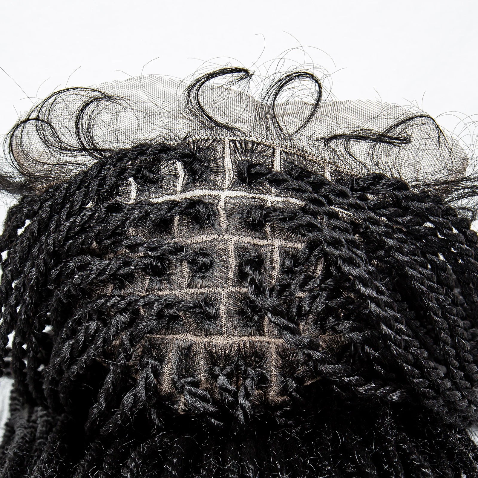 40" Long Straight Braided Wig | Full Lace | Baby Hair | Colored Braids Luxegan