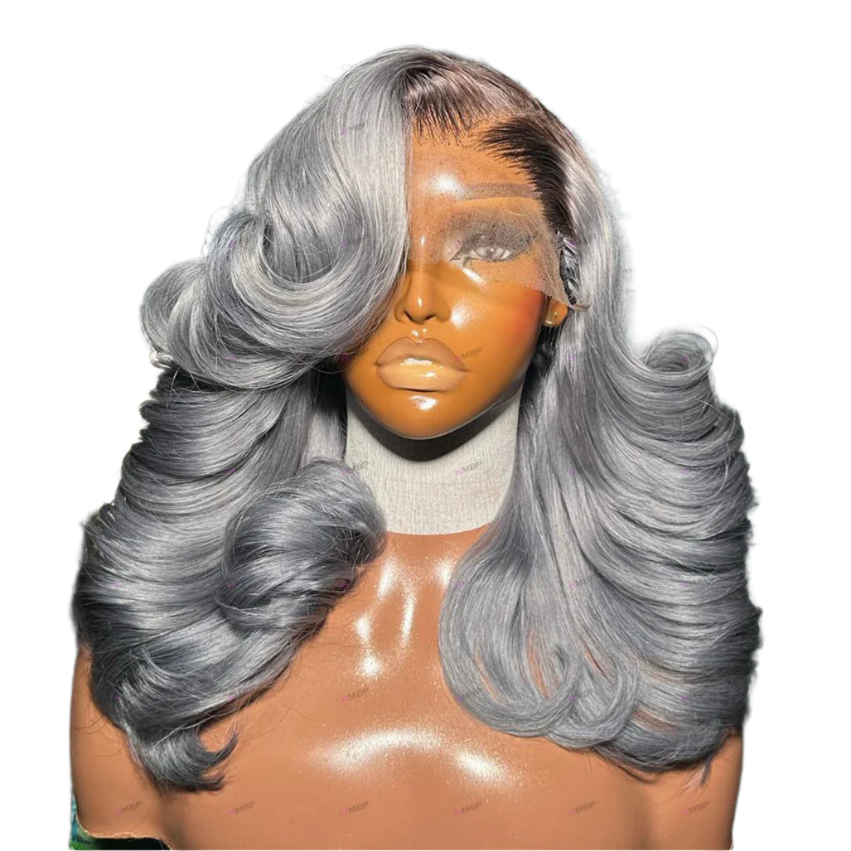 Bouncy Curly Rooted Color HD Lace Front Wig | 13x4 Glueless Human Hair Ready To Go Luxegan