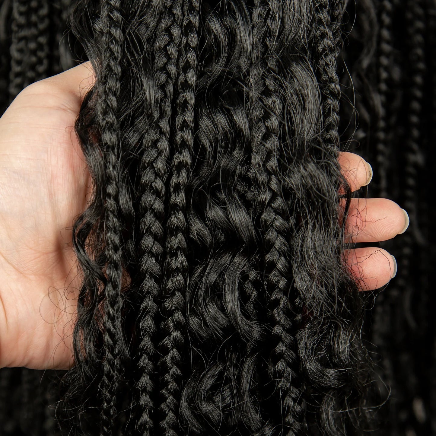 32 Inch Senegalese Twist Braided Wig - Knotless - Full Lace - Synthetic - with Baby Hair