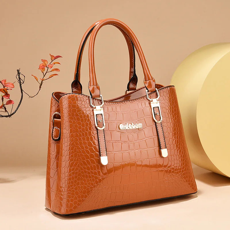 Trend Women Handbag Purses | Luxury Designer Female Soft Leather Shoulder Bag & Large Capacity Casual Crossbody Bag (Sac) Luxegan