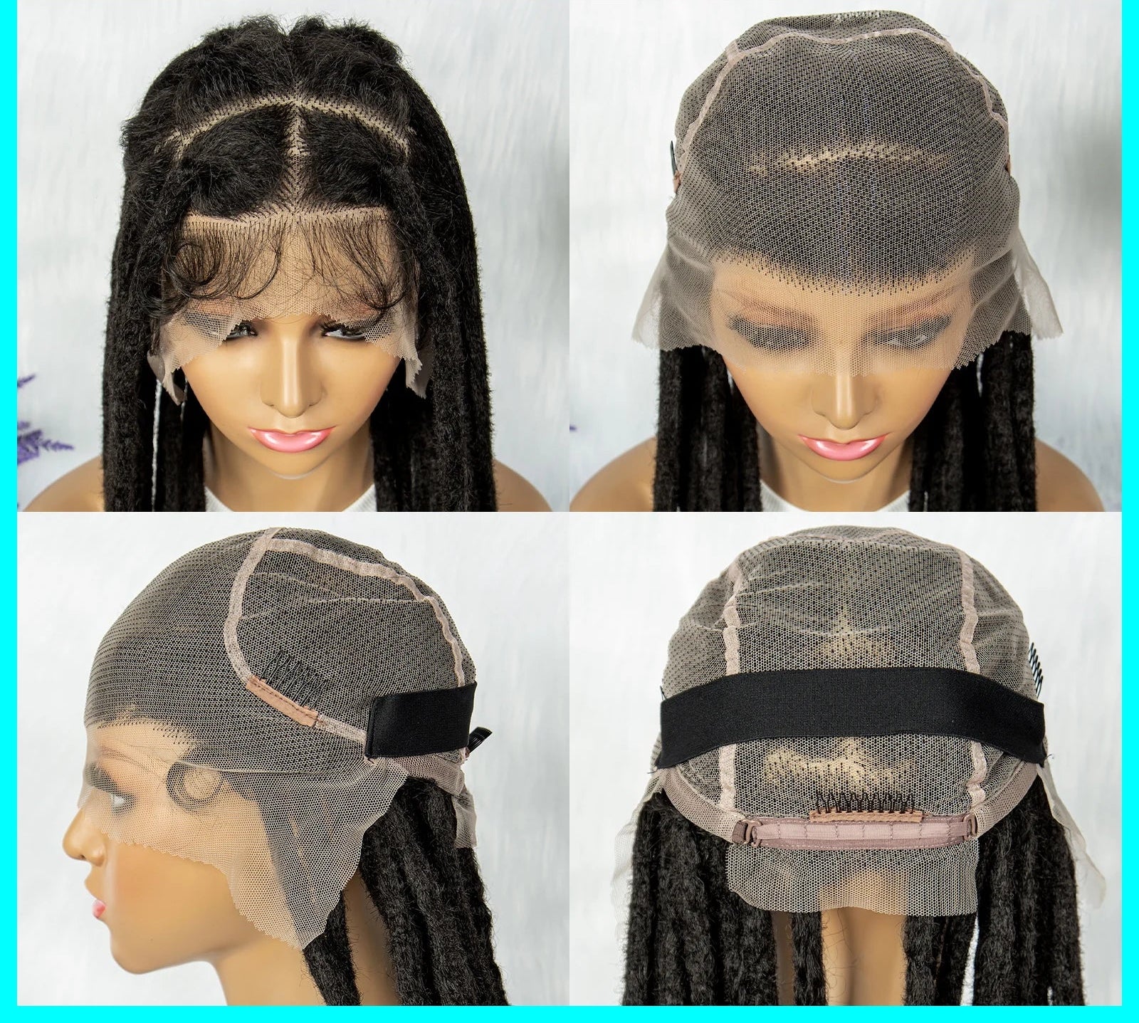 KIMA 50" Extra Long Box Braids Wig | Full Lace Front Luxegan
