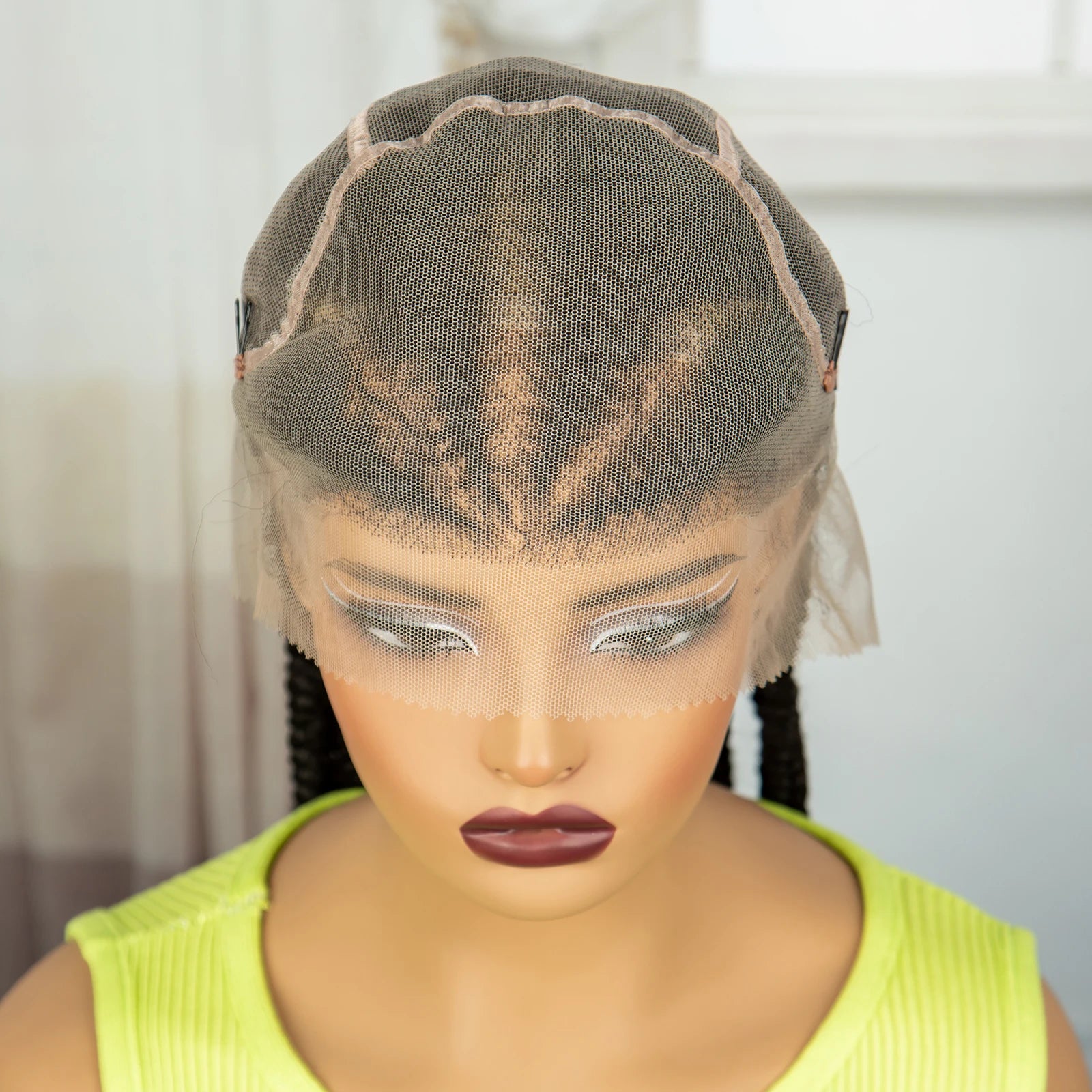 38" Cornrow Knotless Braids Wig | Full Lace | Baby Hair | Long Braids Luxegan