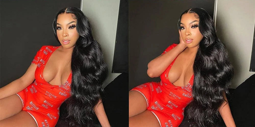 Ombre Body Wave Lace Front Wig | 180% Density Brazilian Remy Human Hair (13x4 & 4x4, Pre-Plucked) Luxegan