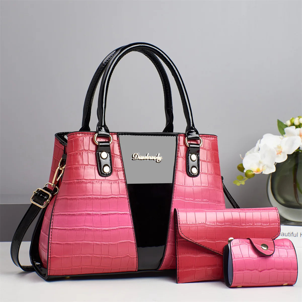 Luxury Designer Shoulder Crossbody Bags High-quality 3Piece Set Women Bags | Fashion Ladies Handbags Crossbody Messenger Bag Sac Luxegan