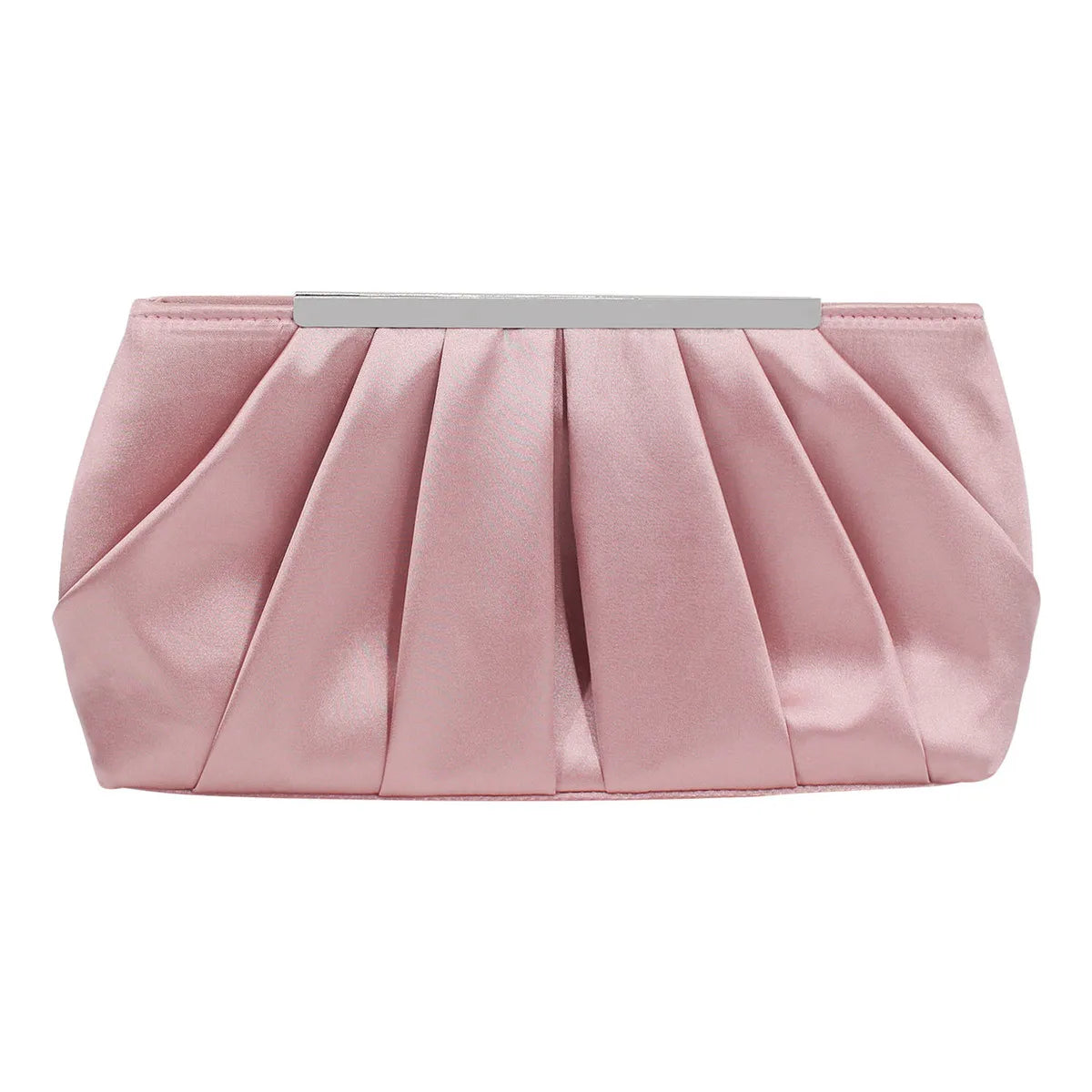European and American Pleated Silk Polyester Dinner Bag | Simple and Generous Ladies' Hand Bag & Large Capacity Ladies' Bag Luxegan
