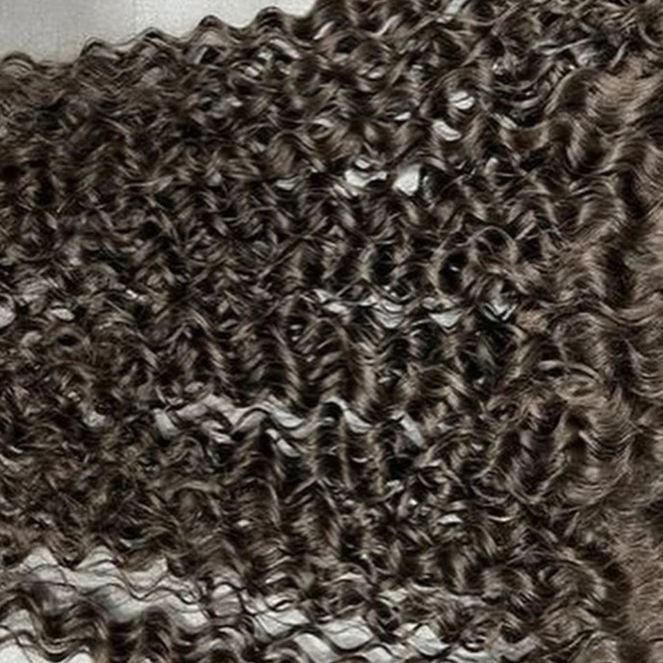 Deep Curly HD Lace Frontal & Closure | 13x6 / 6x6 Brazilian Human Hair with Curly Baby Edges Luxegan