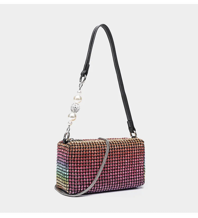 Sparkly Rhinestone Clutch | Elegant Party & Daily Crossbody Luxegan