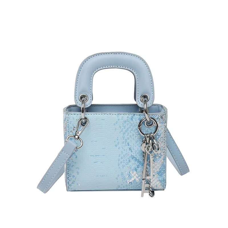 Fashion Classic Women's Mini Handbag | Small Square Bag & Serpentine Crossbody Luxegan