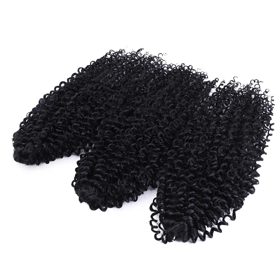18" Afro Kinky Curly Crochet Hair | Ombre Passion Twist Braids | 60 Strands/Pack | Heat Resistant