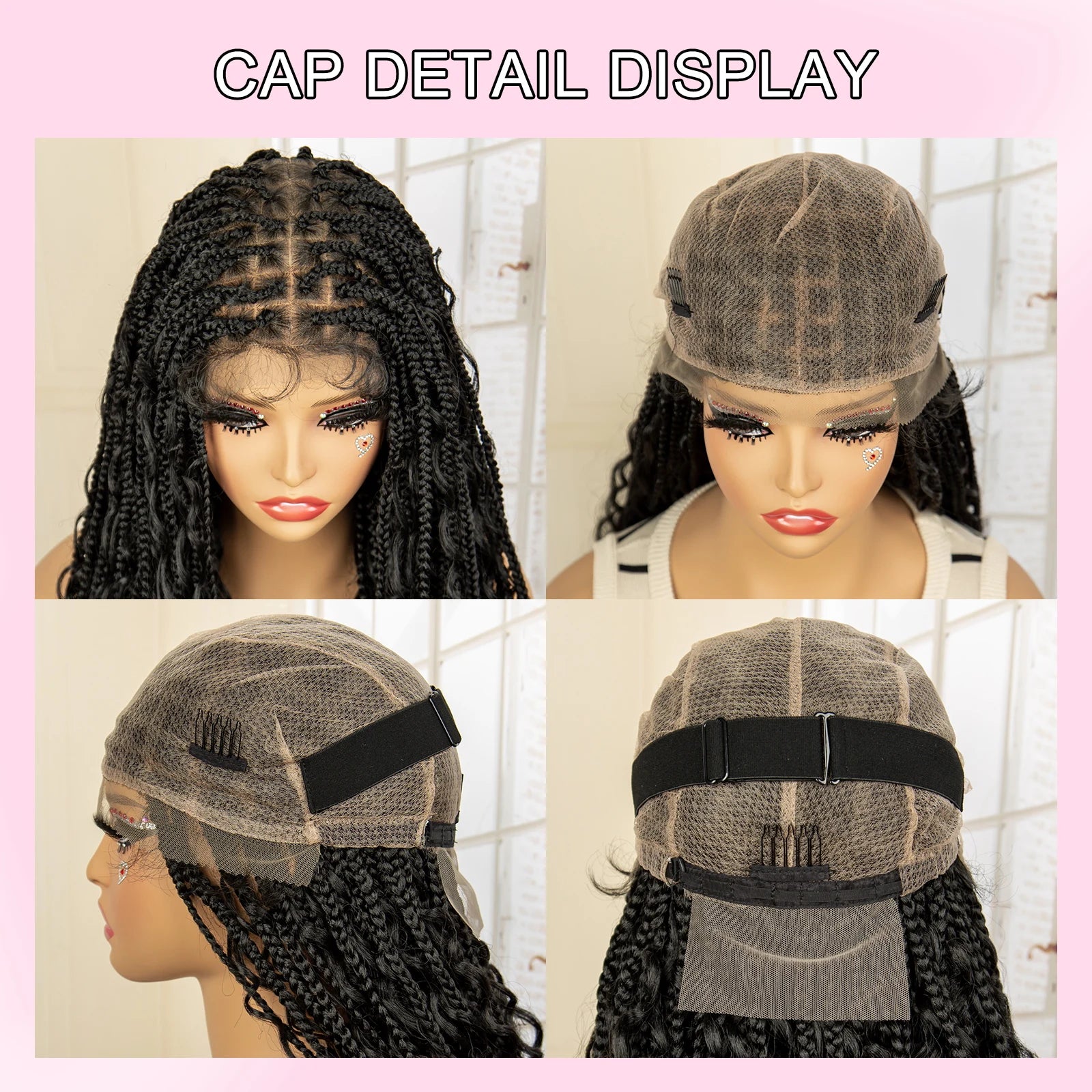 32 Inch Senegalese Twist Braided Wig - Knotless - Full Lace - Synthetic - with Baby Hair