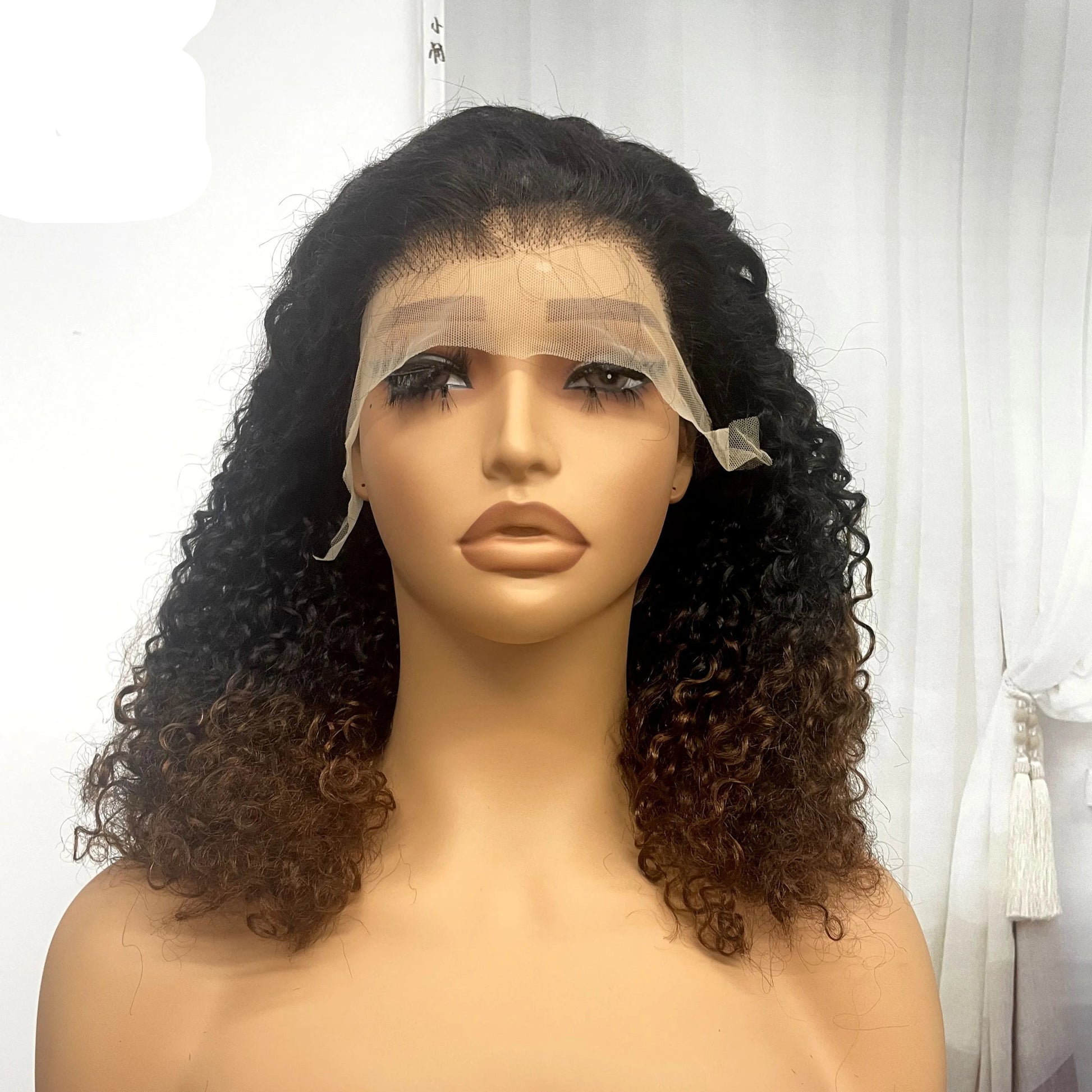 350% Density Pixie Curly HD Lace Frontal Wig | Bouncy Burmese Human Hair Luxegan