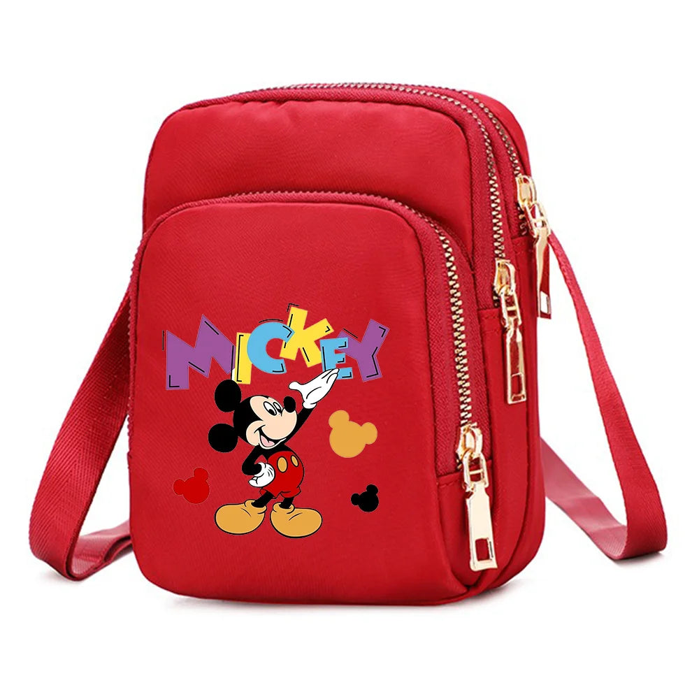 Mickey & Minnie Mouse Shoulder Bag | Cartoon Crossbody Handbag Luxegan
