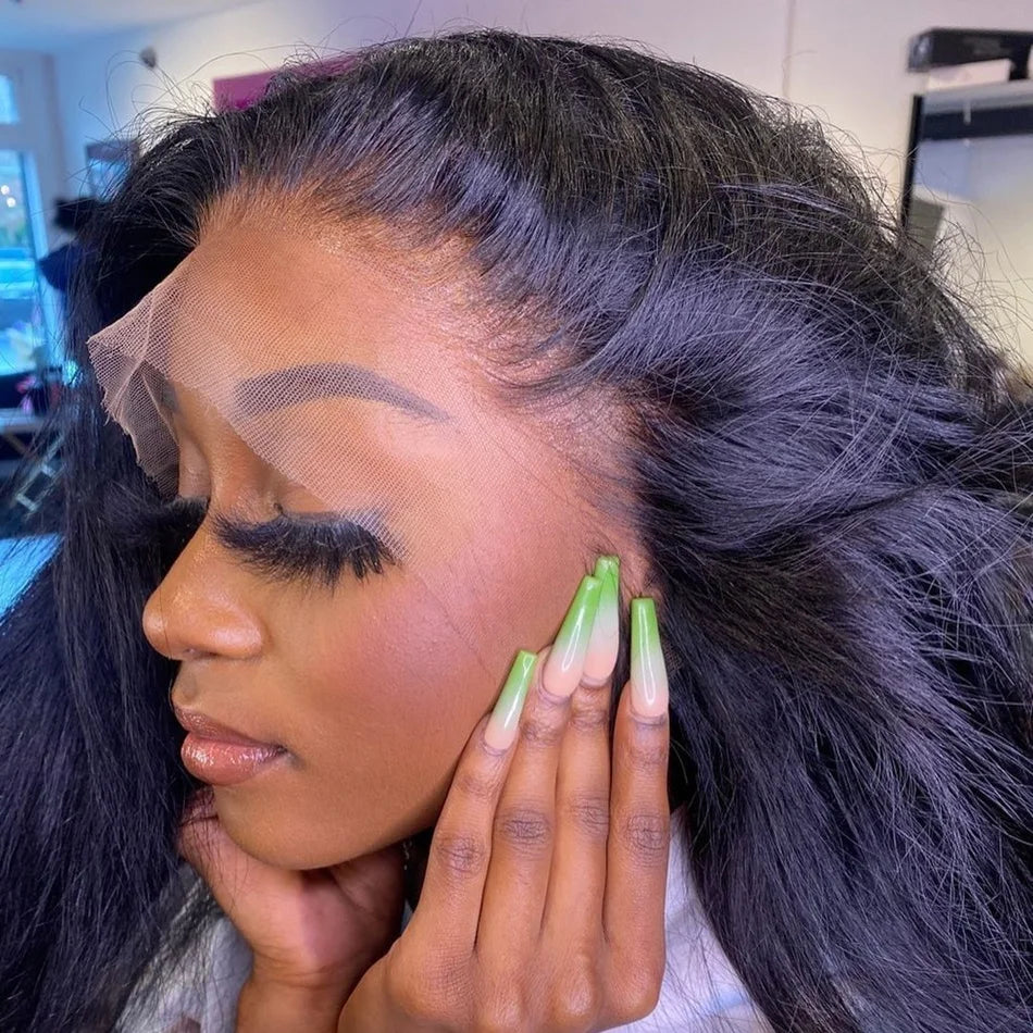 Straight HD Transparent Lace Frontal Wig | 13x4 & 4x4 Lace Closure | Pre-Plucked Human Hair Luxegan