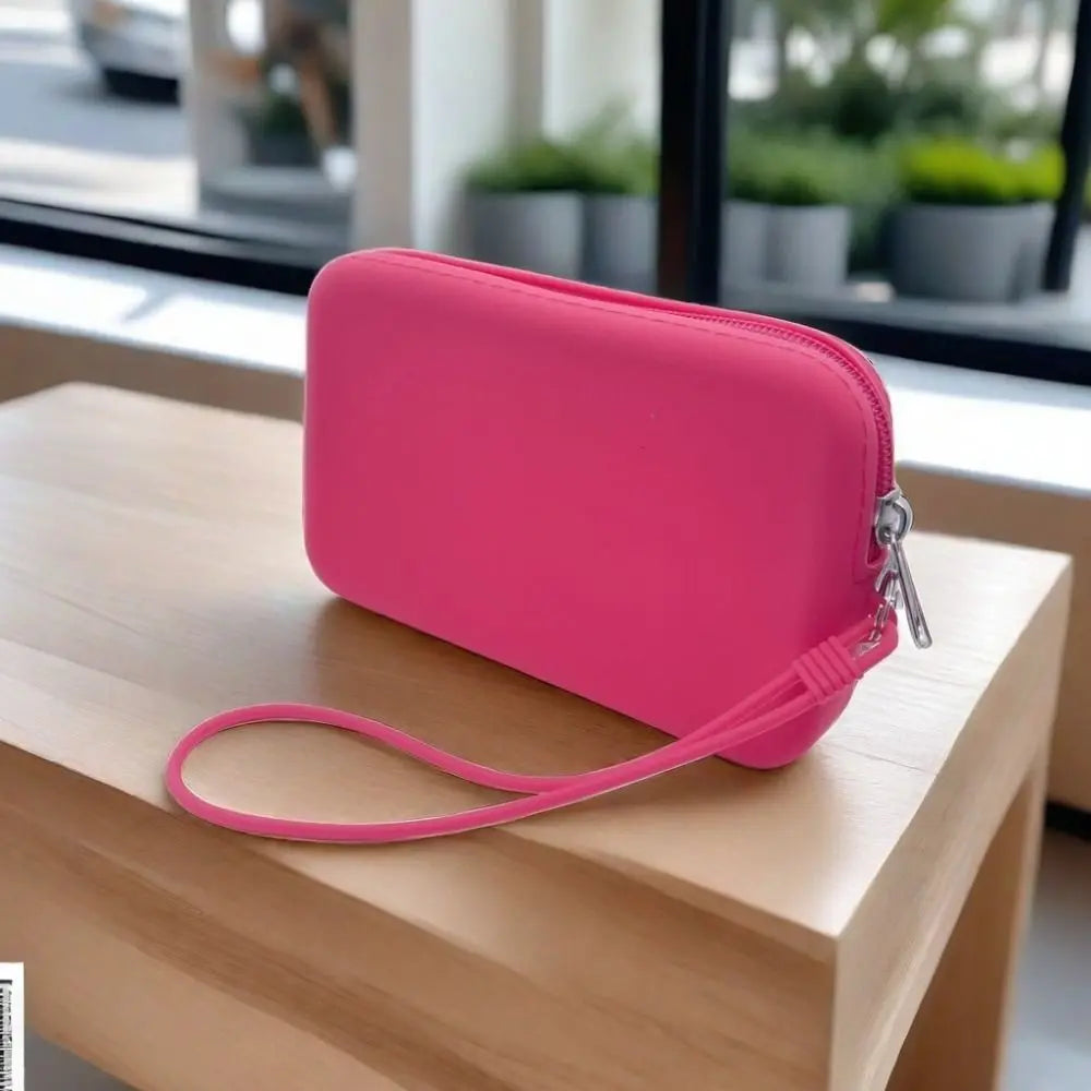 Silicone Solid Coin Purse | Zipper Waterproof Small Item Bag Luxegan