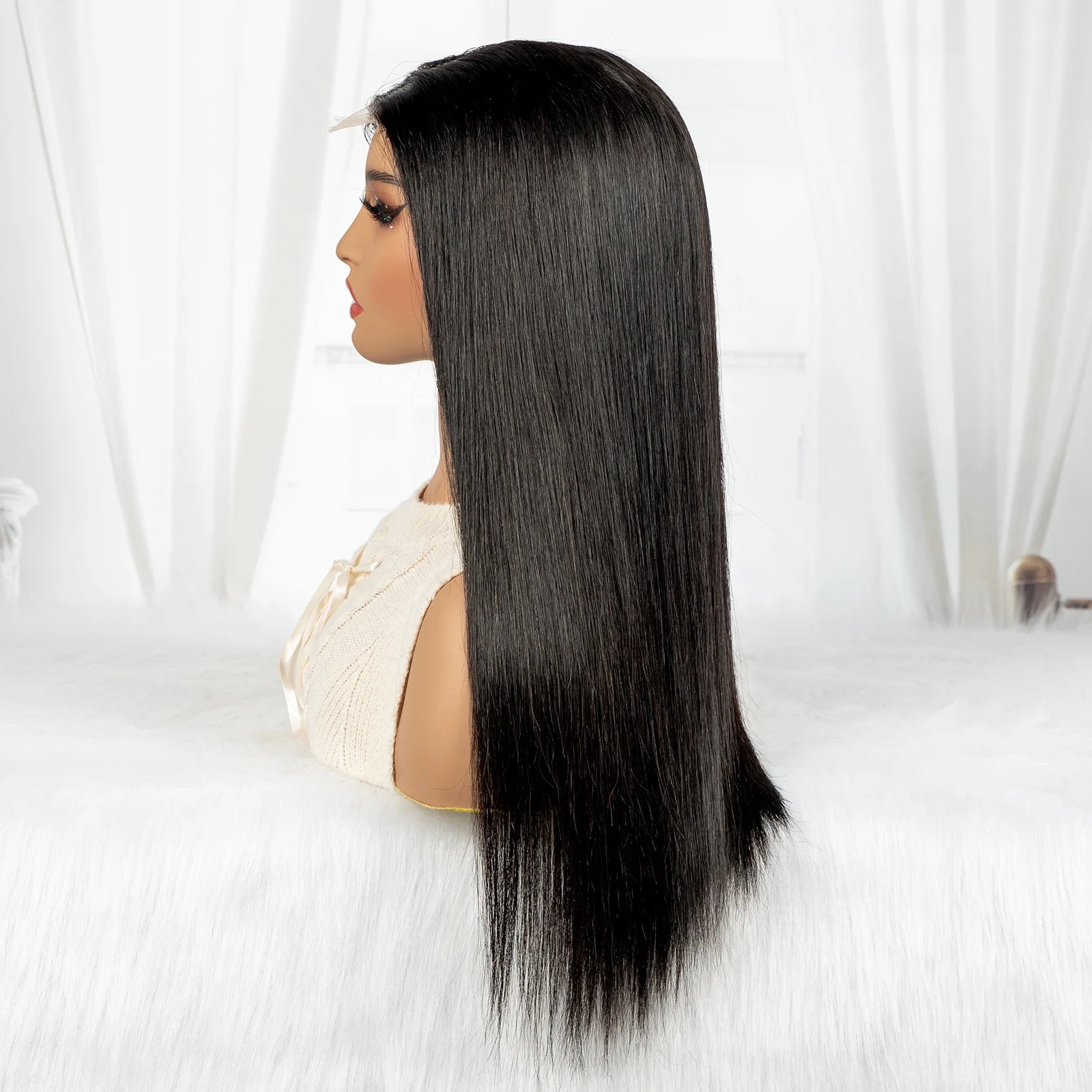 16A Double Drawn 1BT4 Chocolate Brown Bone Straight Wig | 2x6 Real HD Lace Raw Vietnamese Virgin Human Hair Luxegan