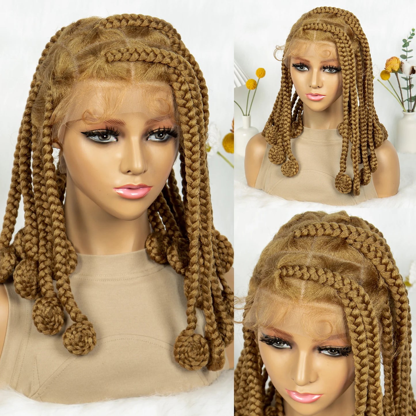 KIMA Chunky Knotless Bantu Box Braids Wig | Full Lace Luxegan