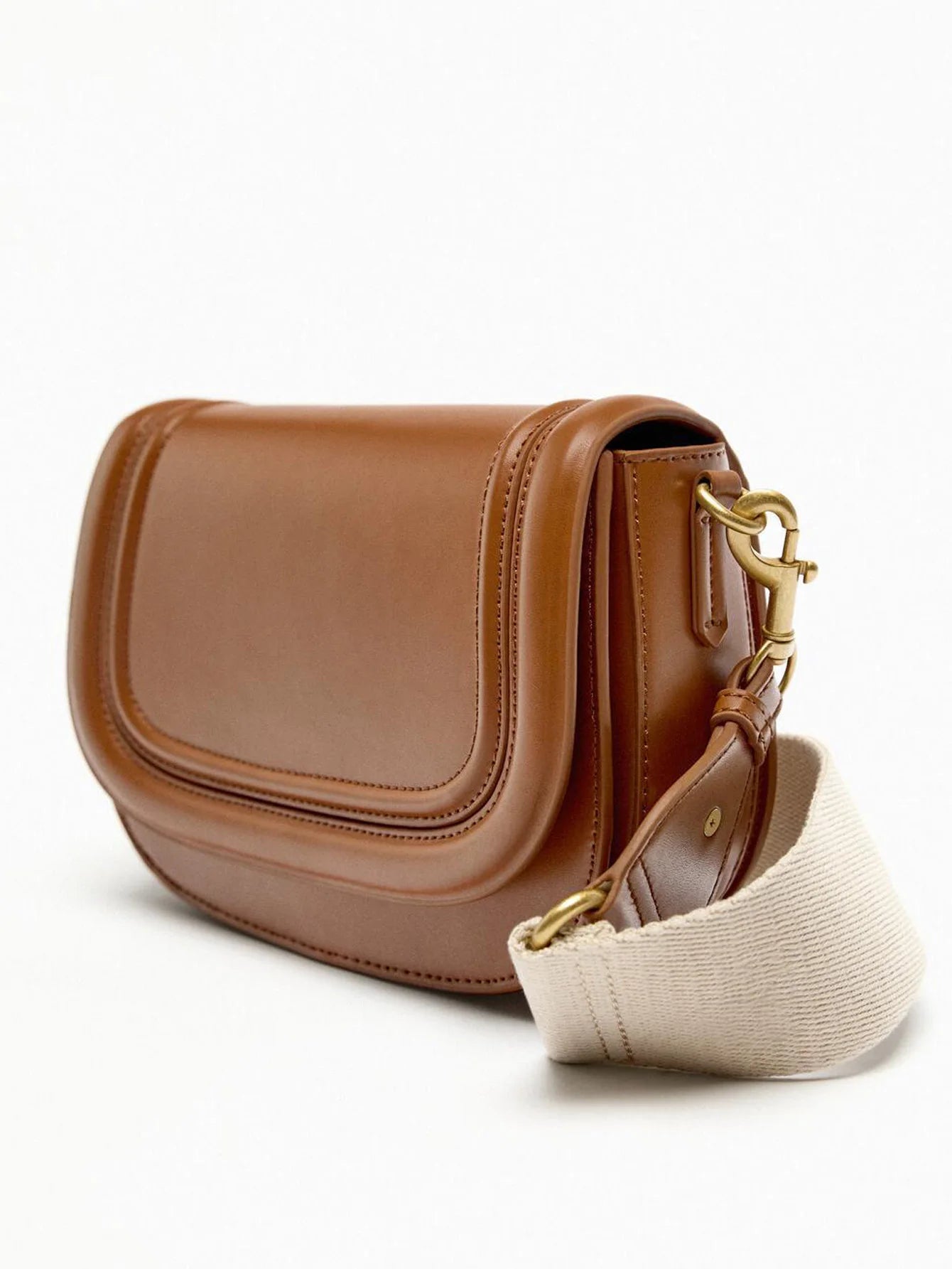 Saddle Bag | Popular Foreign Trade Shoulder Bag & New Wide Shoulder Strap Diagonal Cross Armpit Bag Luxegan