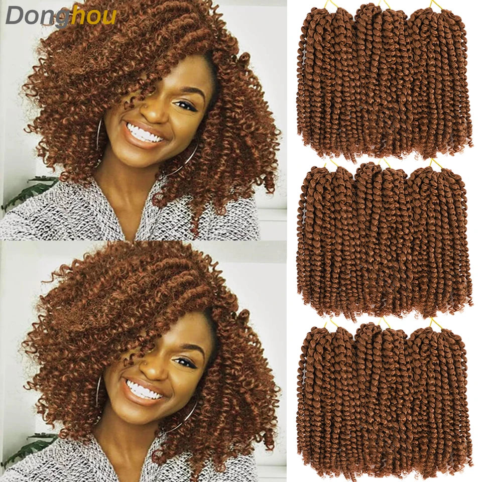 Marlybob Jerry Curl Crochet Hair | 8–12 Inch Curly Braids