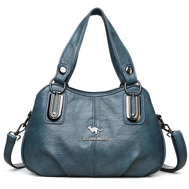 Luxury Handbags 3 Layers | Large Capacity Designer Handbags & Soft Leather Ladies Shoulder Crossbody Bag for Women (Sac) Luxegan