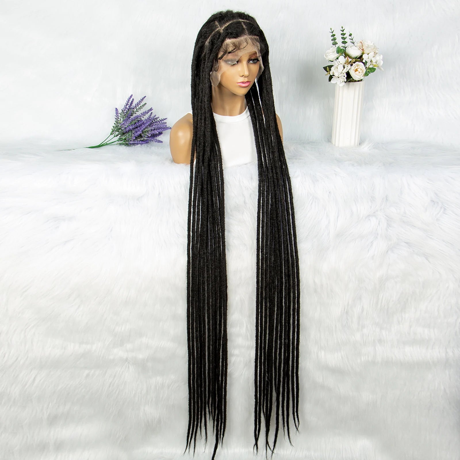 KIMA 50" Extra Long Box Braids Wig | Full Lace Front Luxegan