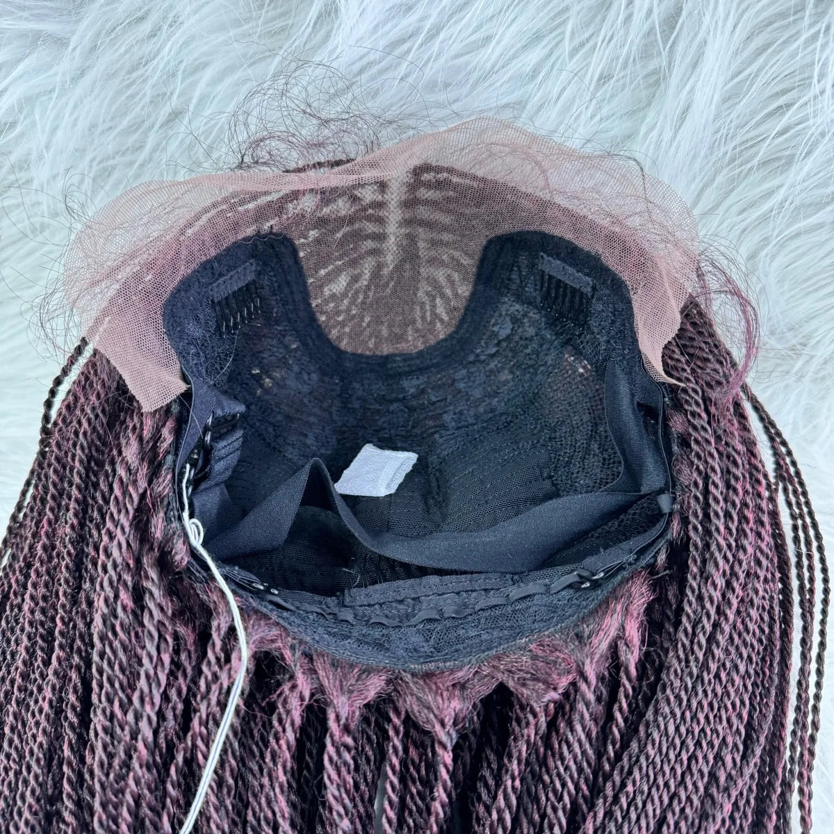 Knotless Box Braids Synthetic Lace Front Wig 28" | Straight | Heat Resistant | Kanekalon Hair | For Black Women Luxegan