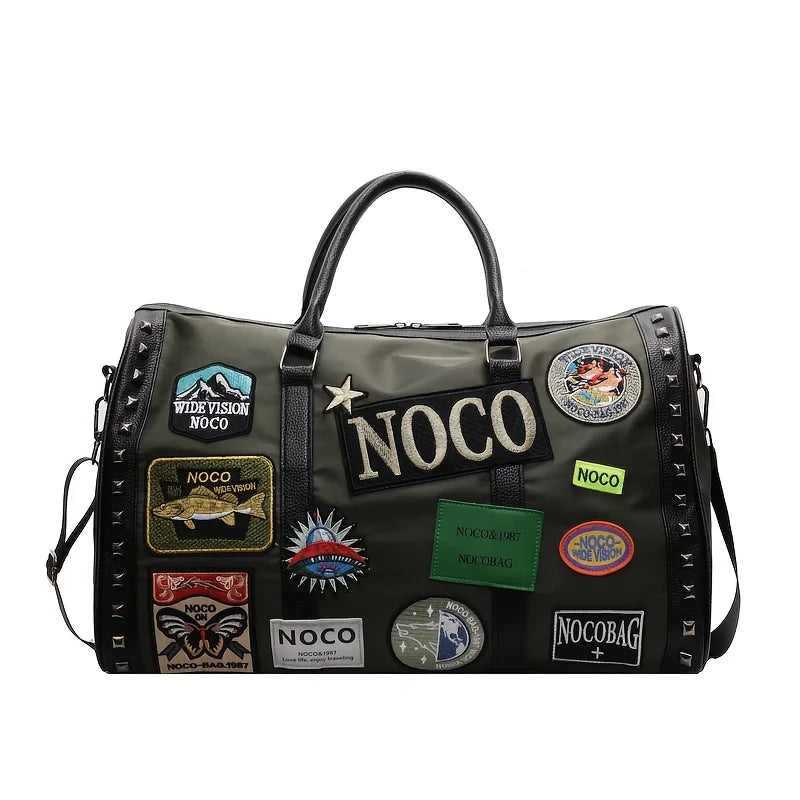 Fashionable Simple Polyester Travel Tote Bag | Large Capacity Hand-held Luggage Bag for Outdoor Sports & Gym Luxegan