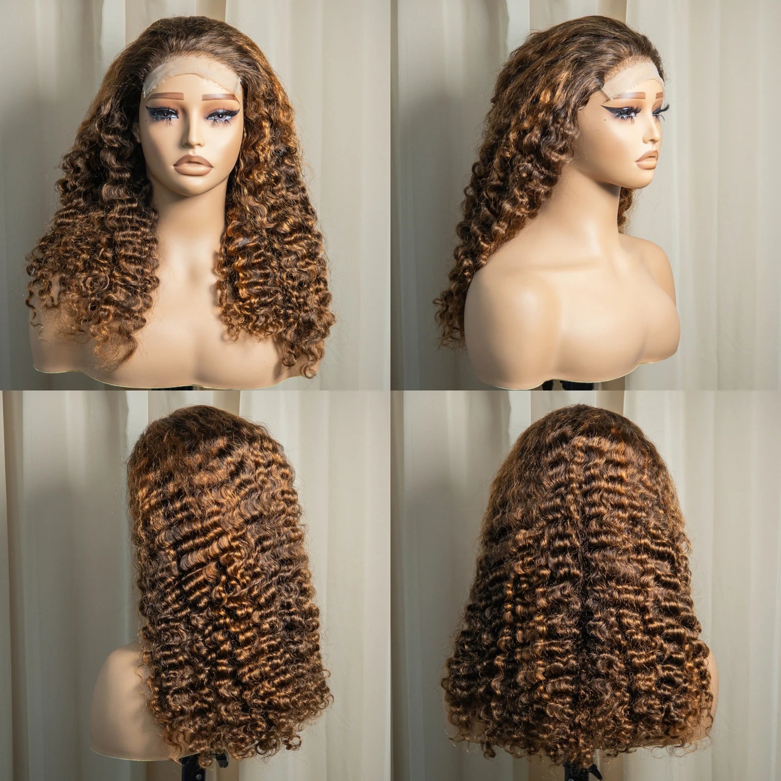 20" Deep Wave Double Drawn HD 5x5 Lace Closure Wig | Burmese Curly Remy Hair | 350% Density Luxegan