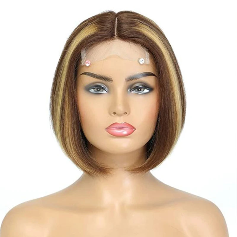 Straight Bob Pixie Cut Human Hair Wig | 180% Density 4x4 HD Lace Closure Luxegan