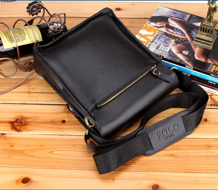 Polo Vertical Men's Crossbody Bag | Leisure Business Single Shoulder Bag (PU Leather, Solid, Versatile Trend) LuxeganPolo Vertical Men's Crossbody Bag | Leisure Business Single Shoulder Bag (PU Leather, Solid, Versatile Trend) Luxegan