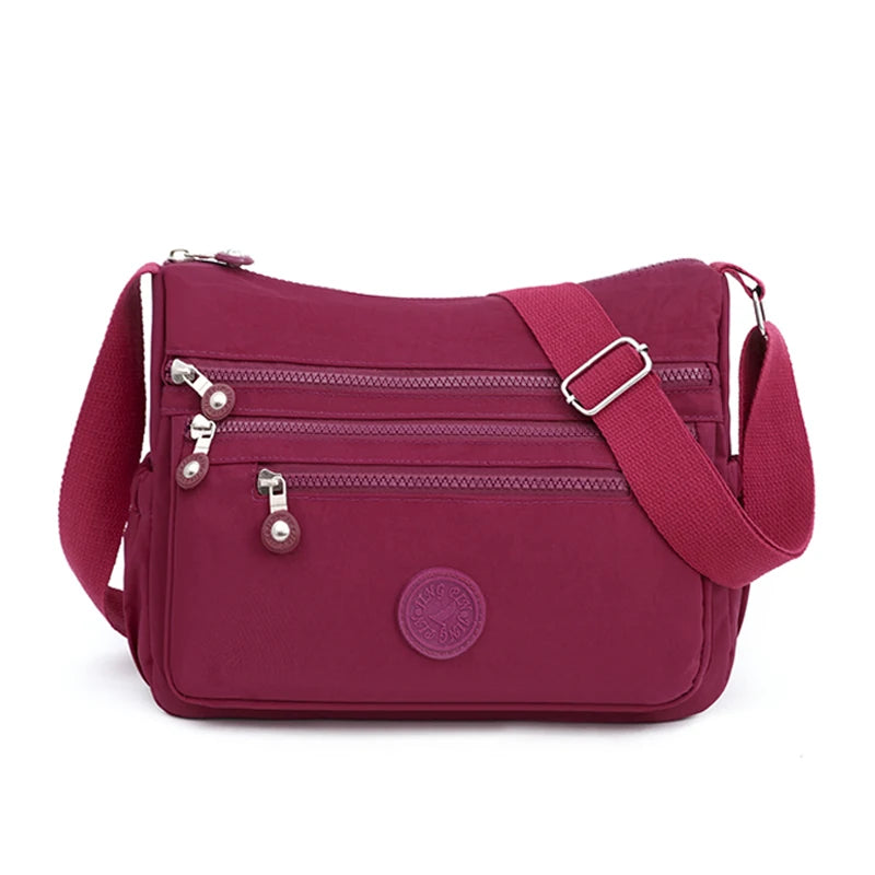 Women's Messenger Large Capacity Shoulder Bag | Polyester Fashion Cosmetic Bag & Simple Versatile Handbag (Crossbody Bag) Luxegan