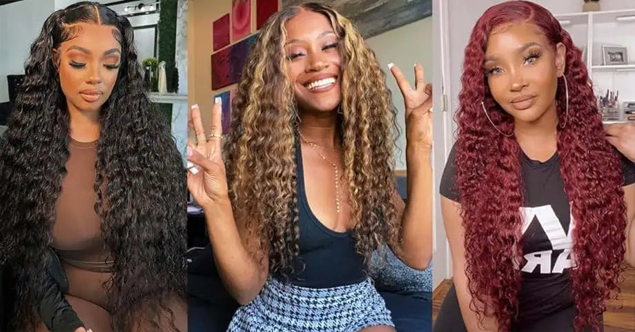 40-Inch Curly Water Wave HD Lace Frontal Wig | Sophisticated 13x6 Transparent Lace | Elegant "Brazilian Remy" Ultra-Long Silhouette | "Dignified" Pre-Plucked Human Hair for Radiant Versatile Styling Luxegan