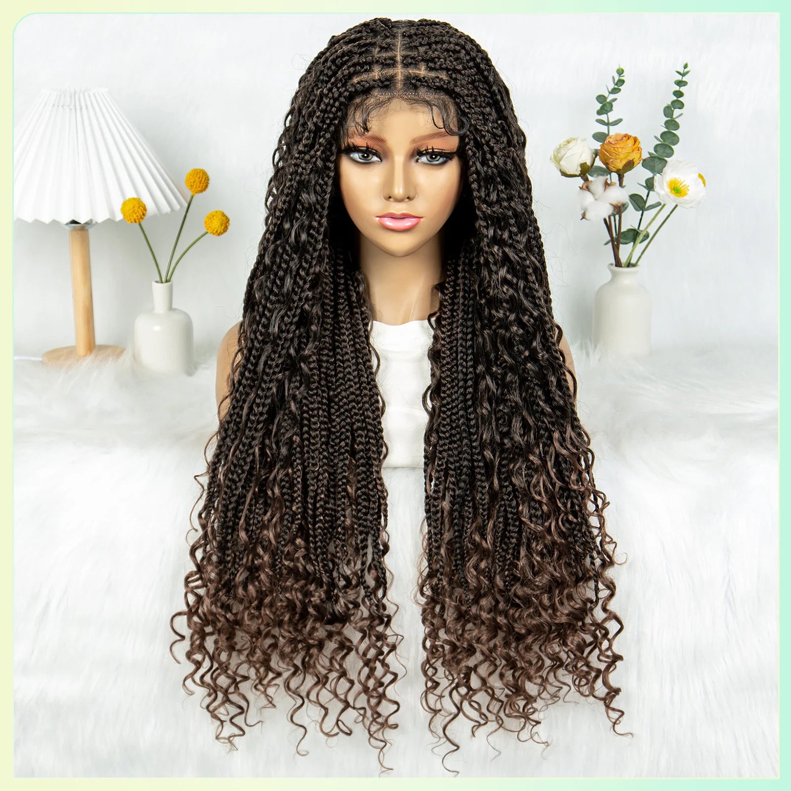 KIMA Box Twisted Dreadlocks Wig | Full Lace Front with Baby Hair Luxegan