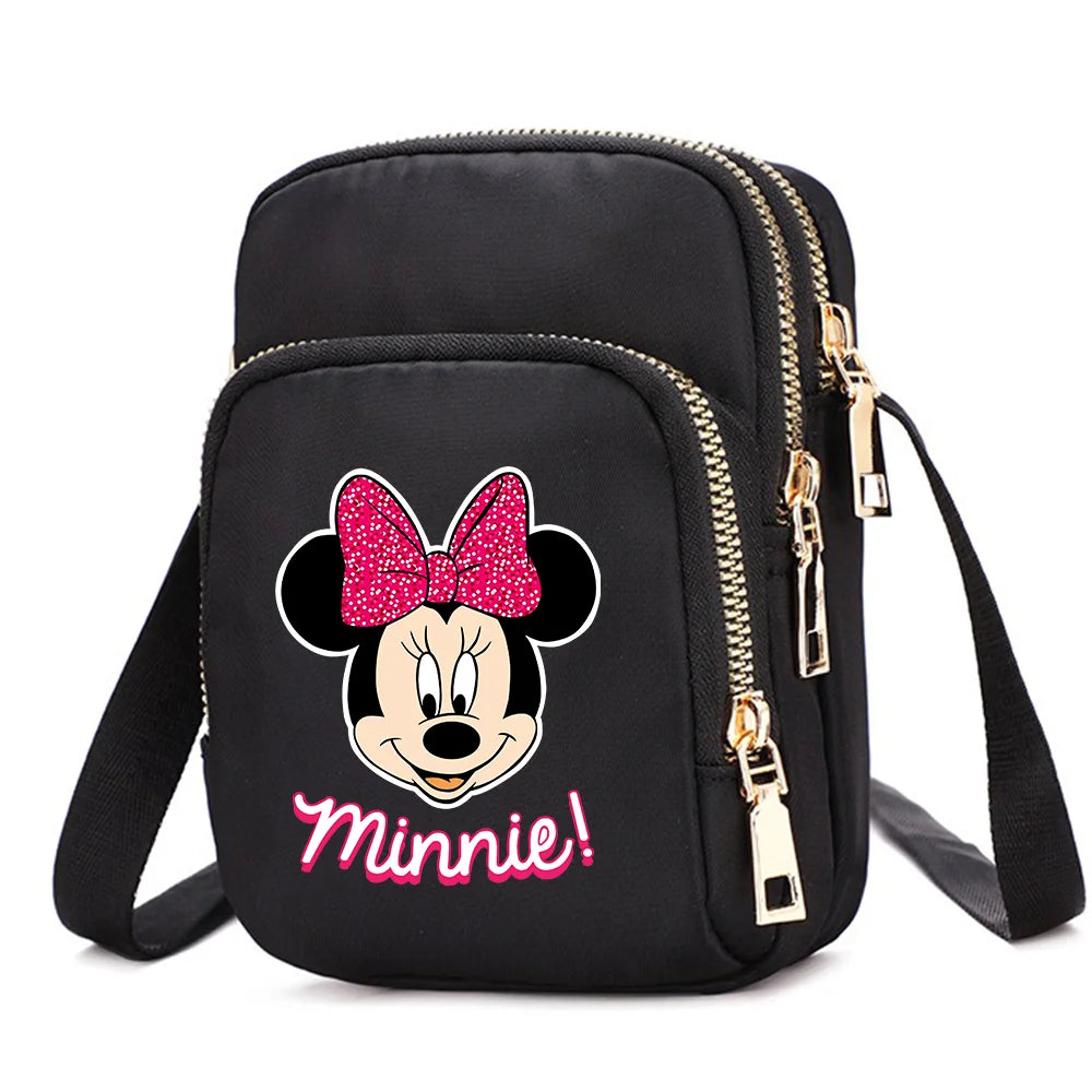 Mickey & Minnie Mouse Shoulder Bag | Cartoon Crossbody Handbag Luxegan