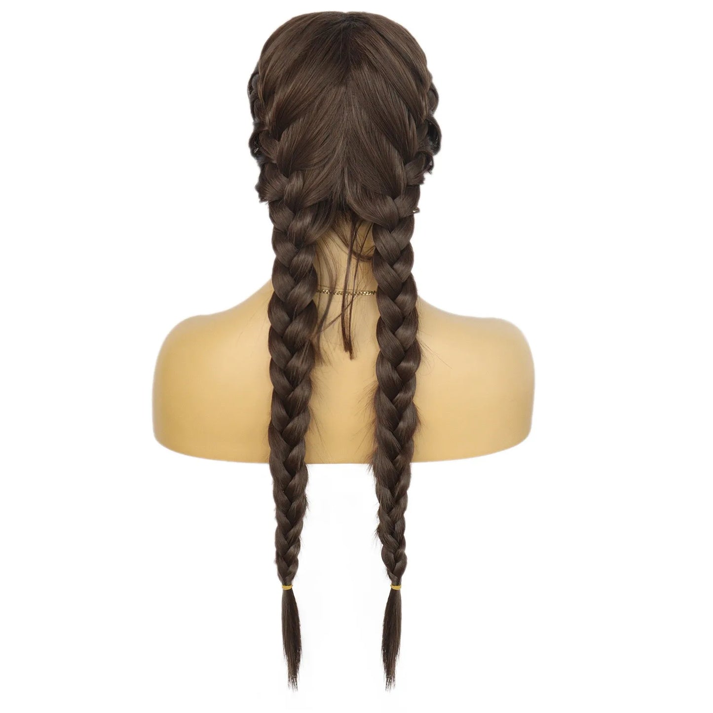 Long Black Senegalese Twist Wig | T-Part Lace Braided Wig | Synthetic Braids with Wig Cap | Daily & Party Use