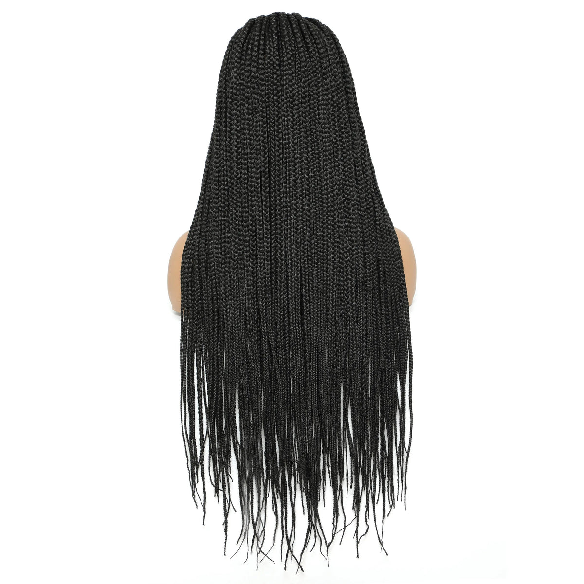 Long Box Braided 4x4 Lace Wigs With Baby Hair Twist Braids Lace Closure Wigs For Black Women Synthetic Cosplay Wig 30 Inch Luxegan