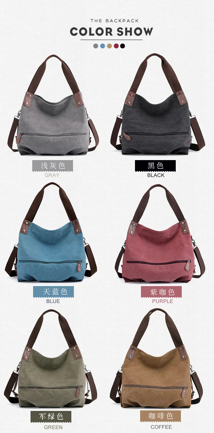 Canvas Square Shoulder Bag | Soft Versatile Spring/Summer Messenger Luxegan