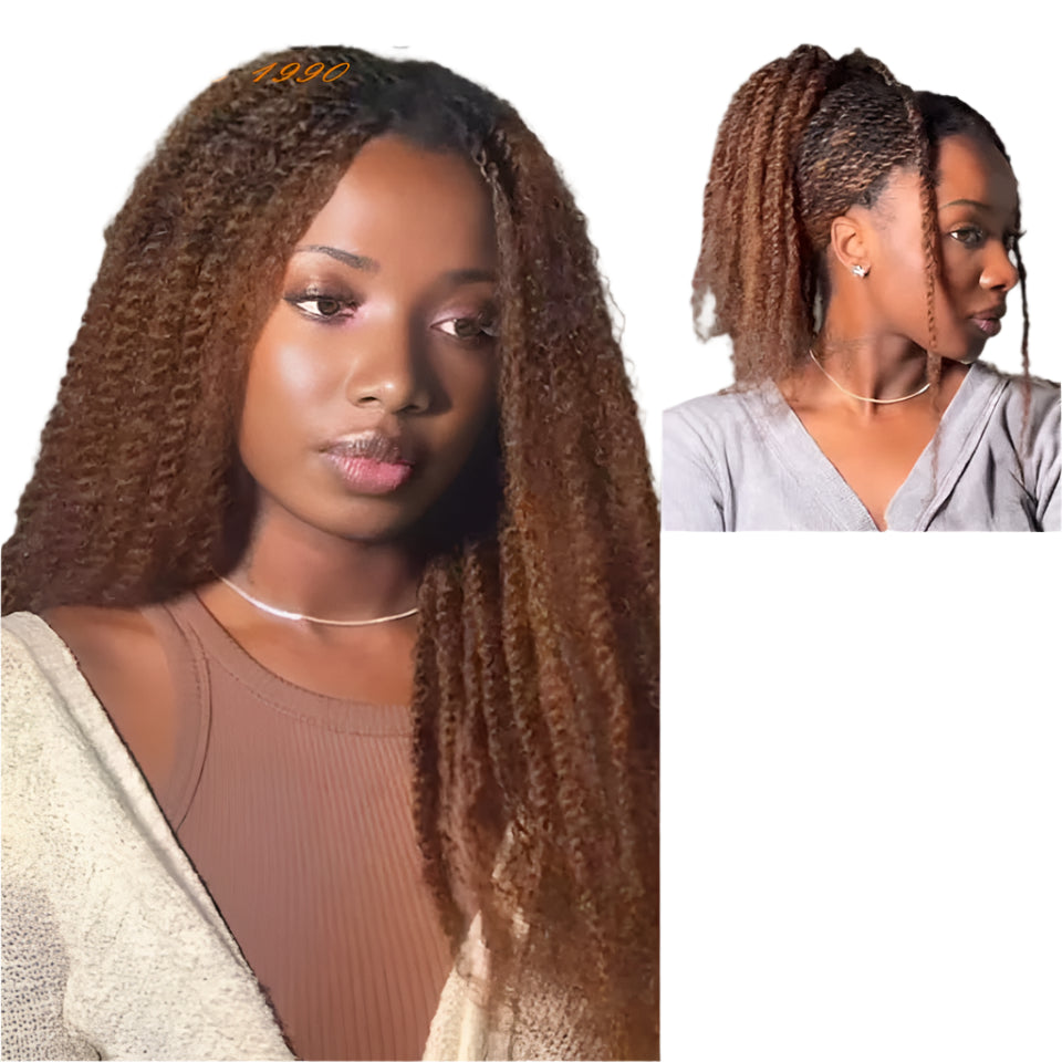 16A Virgin Afro Kinky Bulk Human Hair | Soft, Lightweight, & Long-Lasting for Braiding & Locs (50g) Luxegan