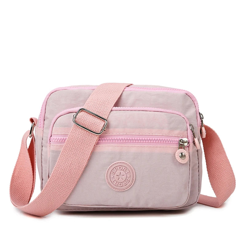 Multifunctional Nylon Shoulder Bag | Casual Fold-Over Crossbody for Work & Daily Life Luxegan