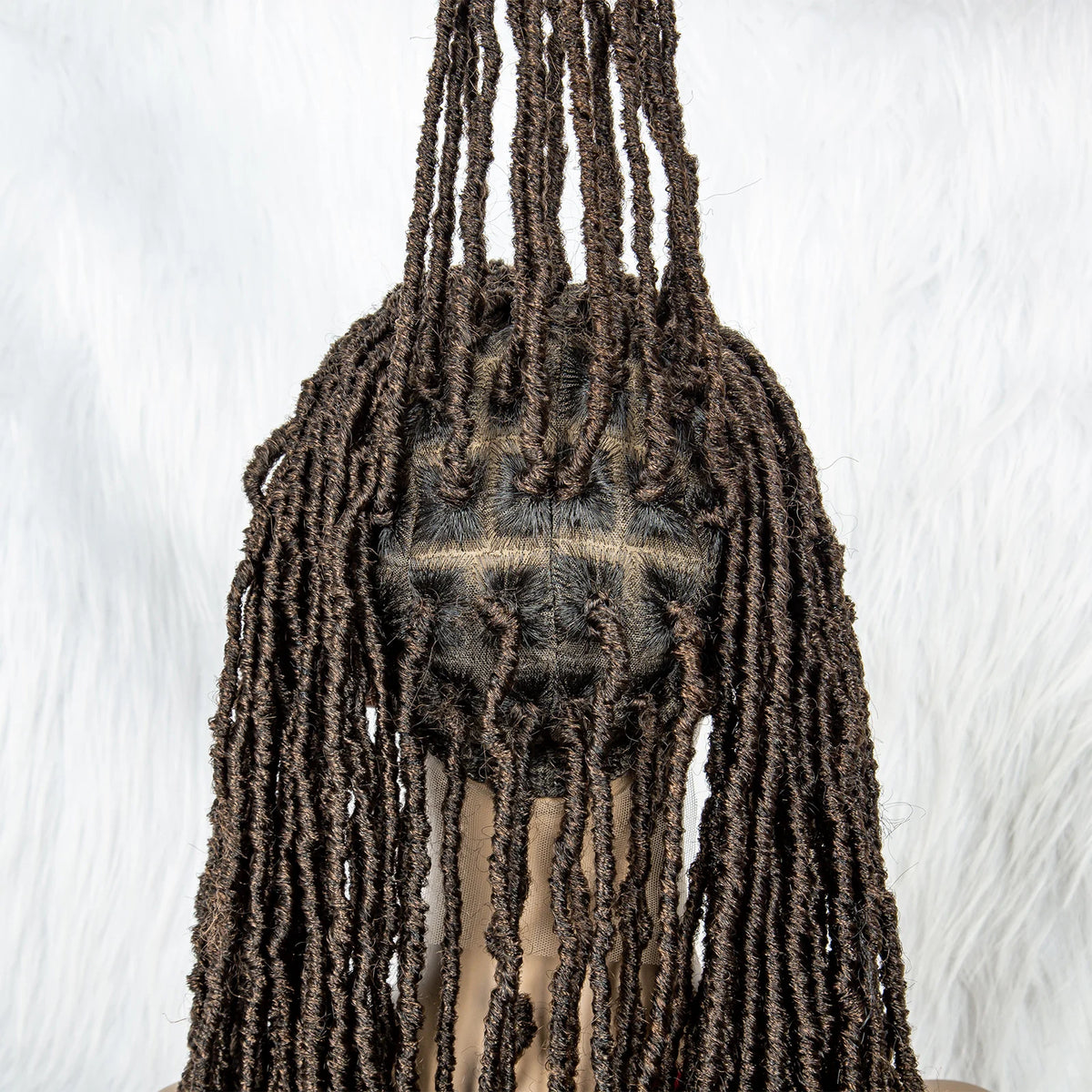 Pink & Blue Braided Wig | Full Lace Butterfly Locs & Dreadlocks