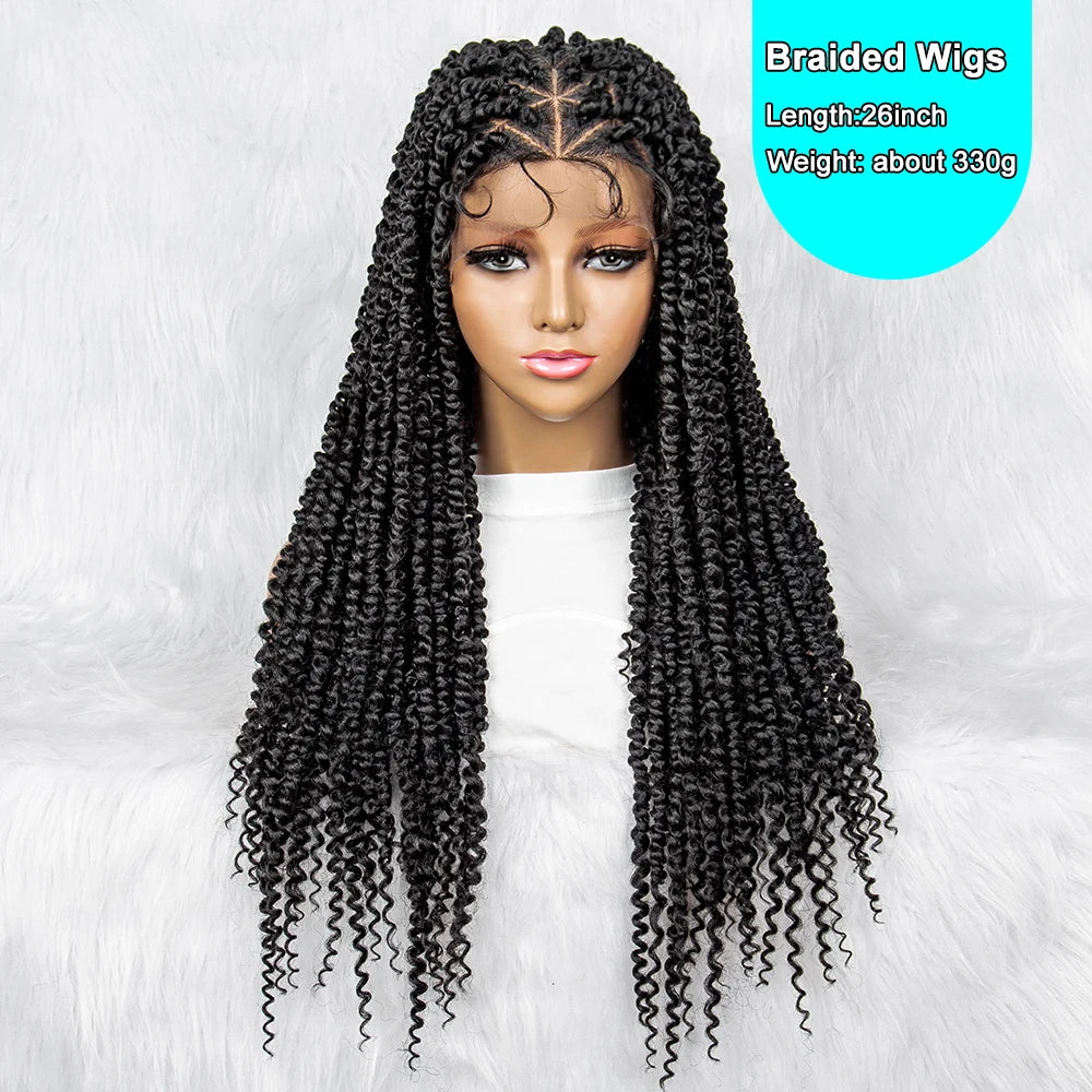 Knotless Box Braids Wig | Full Lace Front with Baby Hair Luxegan