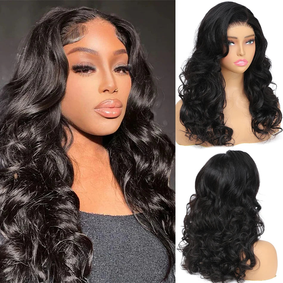 Vietnamese | 100% Human Hair | Bouncy Body Wave | HD Transparent Lace | Glueless | Wear And Go | Pre Plucked | Lace Closure Wigs