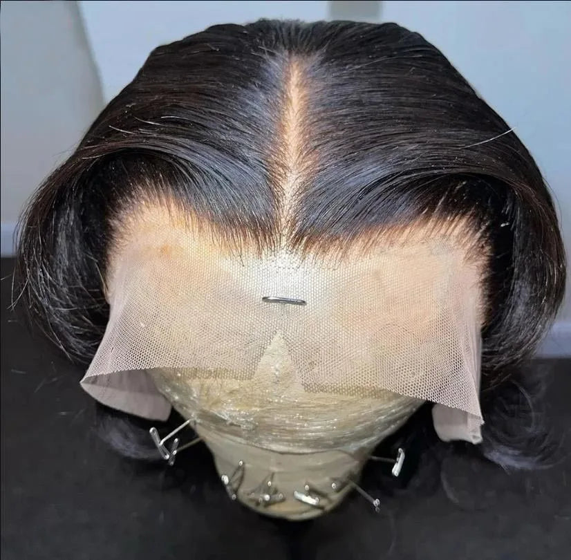 Straight & Body Wave 13x4 Transparent Lace Frontal Wig | Deep Part Pre-Plucked Brazilian Human Hair Luxegan