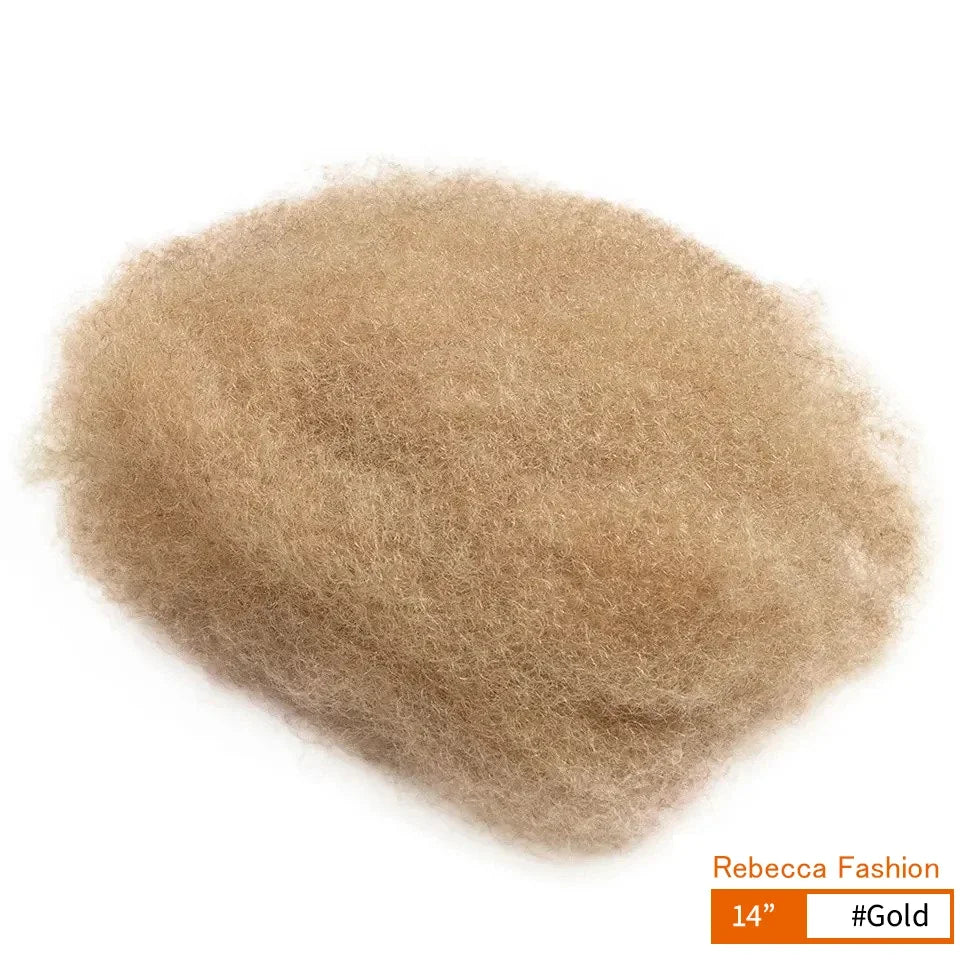 QVR Afro Kinky Curly Bulk Human Hair | No Attachment | Remy Hair | Natural Color | Dreadlock & Braiding Hair