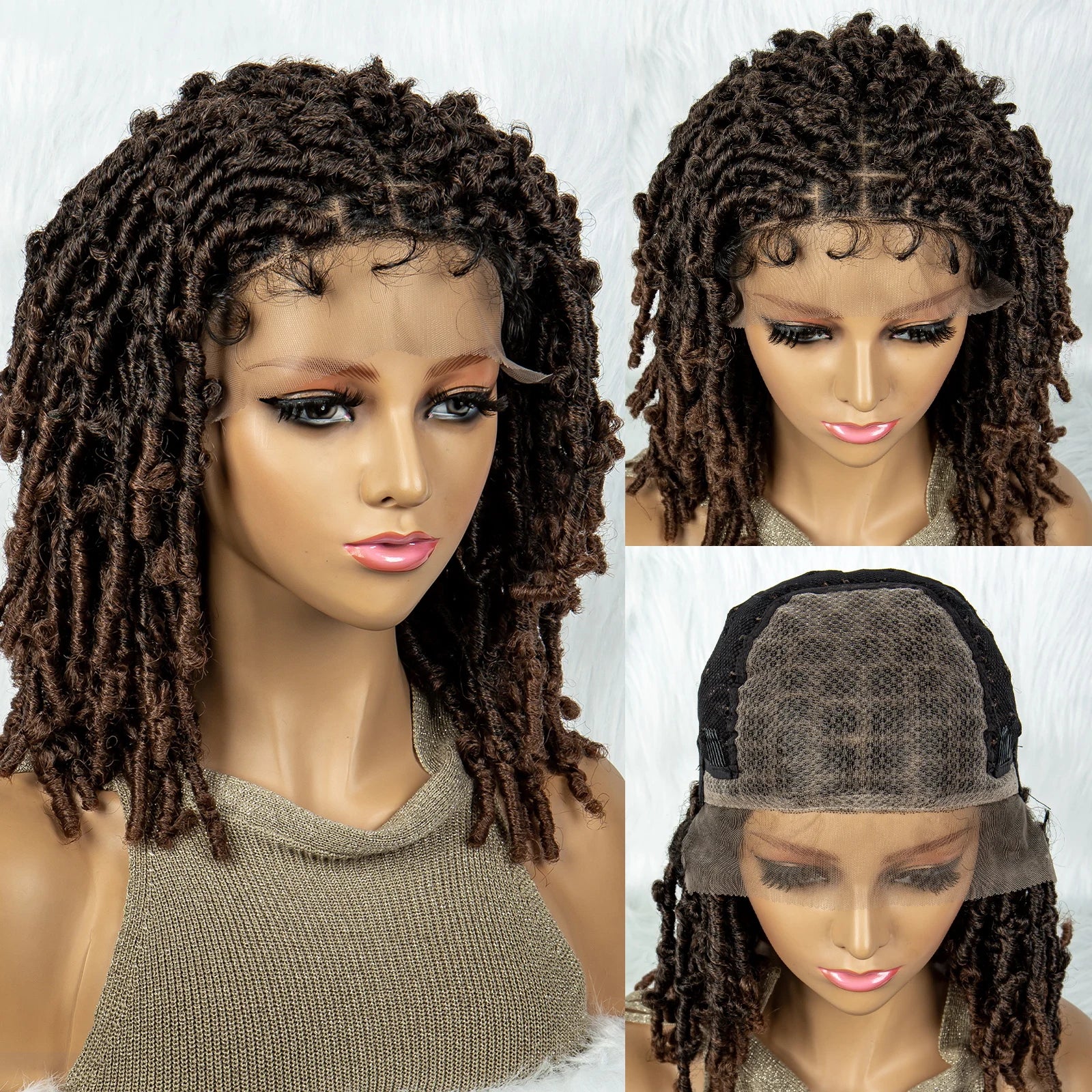 Lightweight Curly End Box Braids Wig | Lace Front Luxegan