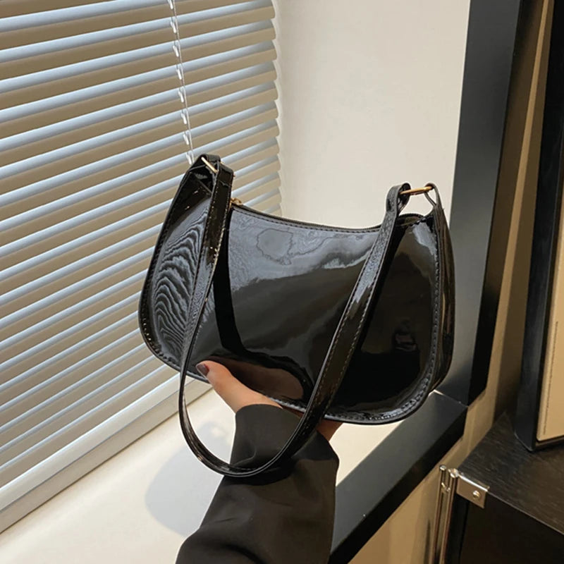 Soft PU Leather Retro Underarm Bag | Casual Hobo Shoulder Purse Luxegan