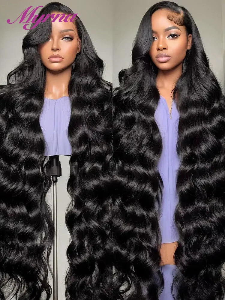12A Brazilian Hair 36/40 Inch Body Wave 13x4 HD Lace Frontal Wig | Glueless | 100% Raw Human Hair | Ready to Wear Luxegan