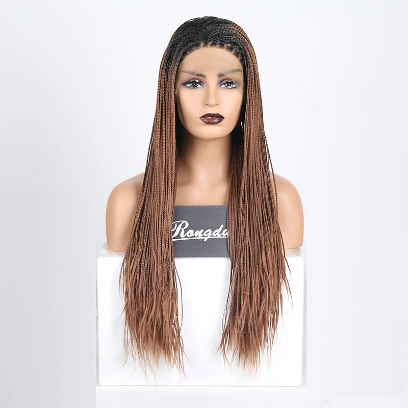 Braided Box Braids | Lace Front Wig | Swiss Lace Luxegan