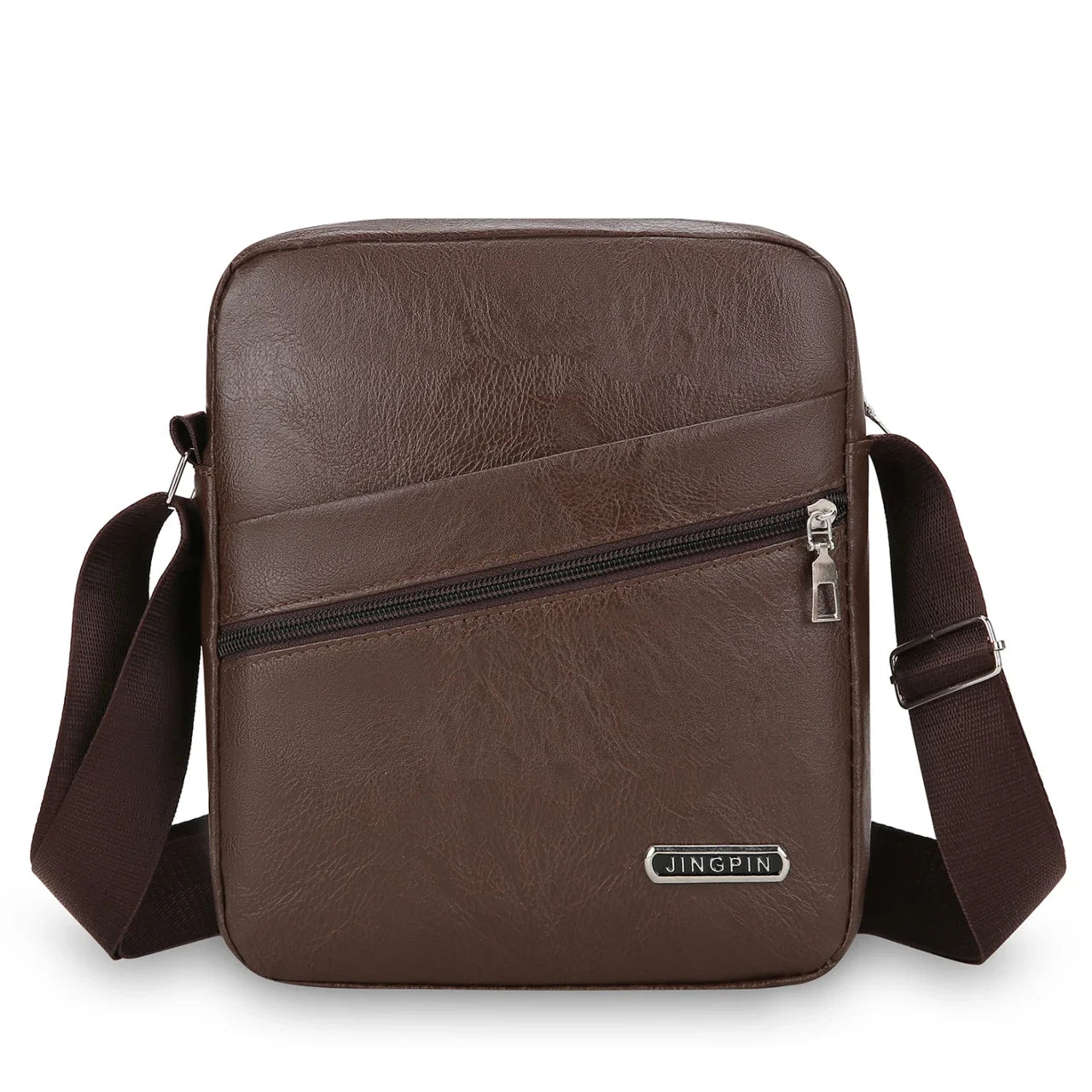 Men's PU Shoulder Bag | Casual Waterproof Nylon Messenger Bag & Fashion Tote Travel Crossbody Bag Luxegan