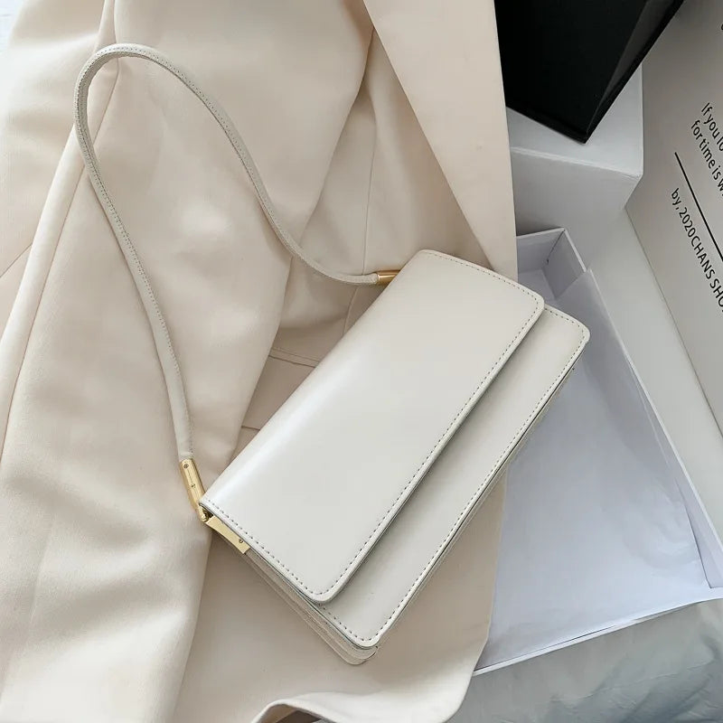 Luxury Brand Crossbody Bags for Women | Fashion Design Underarm & Woman Shoulder Bag (Female Handbag & Purses, Solid Color) Luxegan